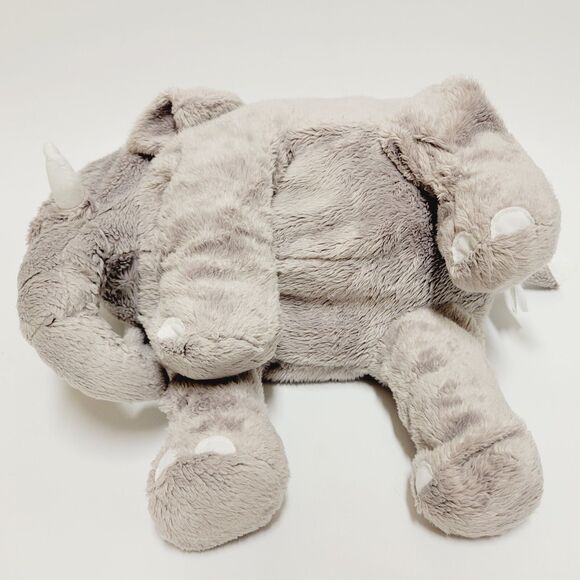 Ikea Leddjur Gray Elephant Plush Stuffed Toy 12 Inch Embroidered Realistic - Picture 9 of 12